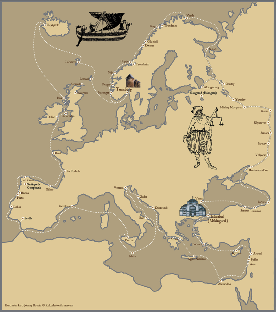 Den planlagte reisen med Saga Farmann - Europa rundt! Hvilken etappe blir du med på?